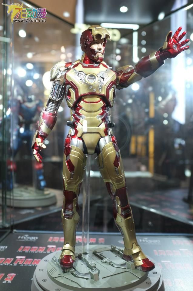 转hottoys新品: 1/6 压铸系列第2弹<钢铁侠3>- 钢铁侠mk42 战损