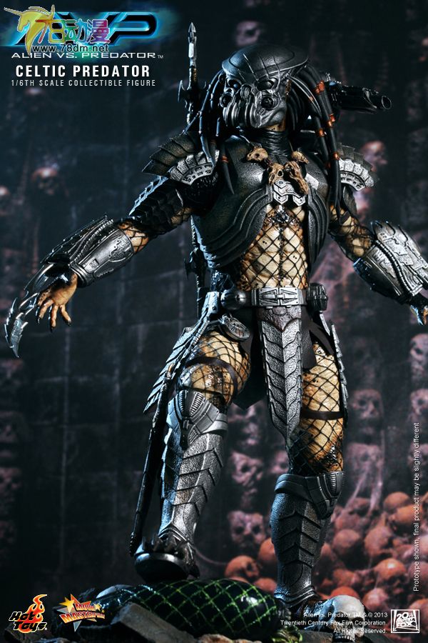 转hot toys 新品:mms221 1/6 avp - 凯尔特/celtic 铁血战士 2.