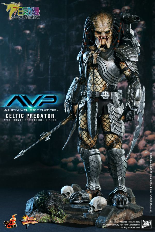 转hot toys 新品:mms221 1/6 avp - 凯尔特/celtic 铁血战士 2.