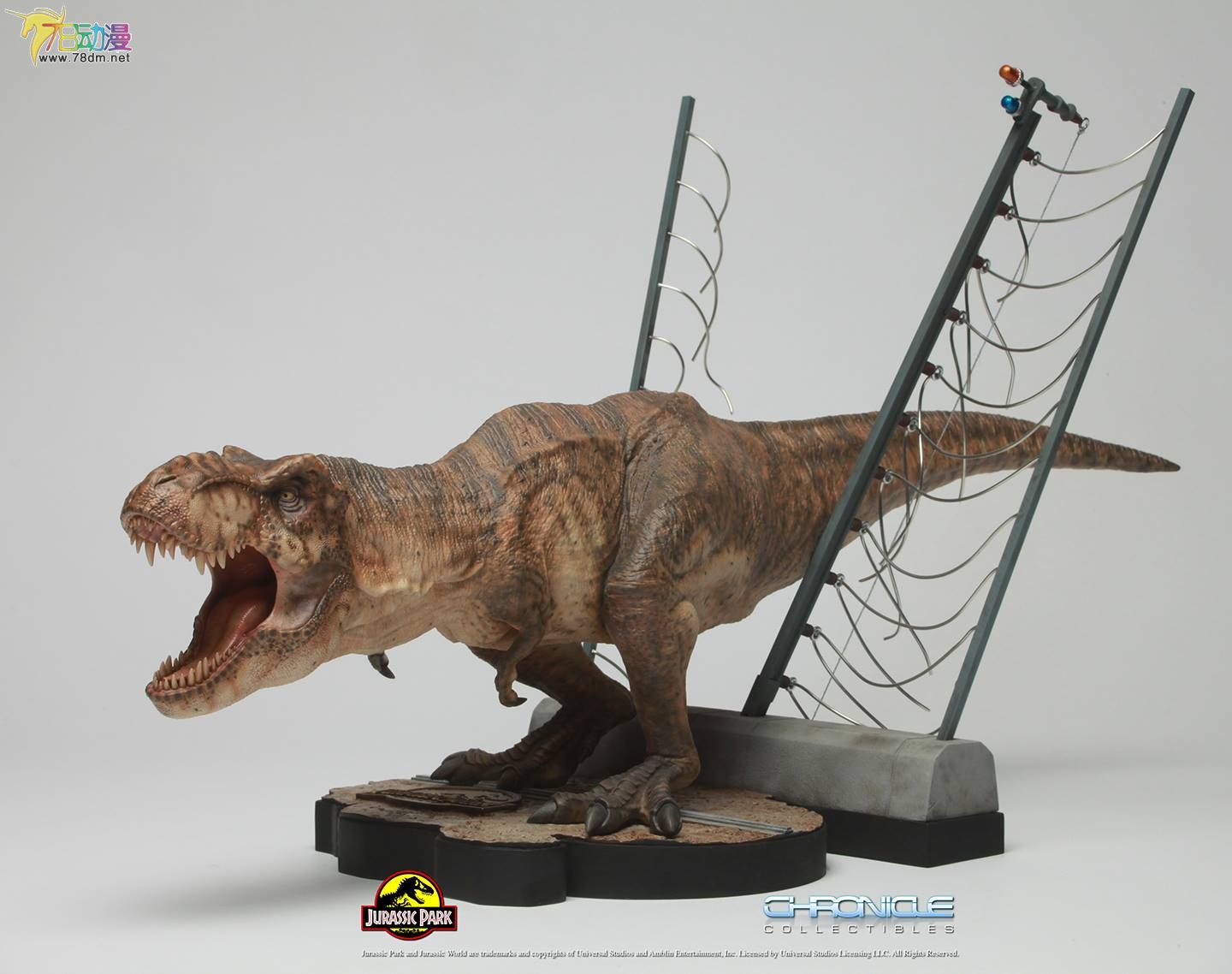 转chronicle 16年推出 电影 侏罗纪公园 暴龙突围 24寸长 雕像