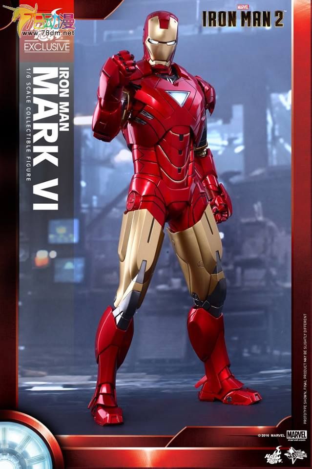 hottoys16lt钢铁侠2gt钢铁侠mk6上海迪士尼别注版