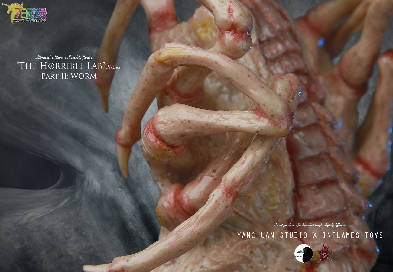 转inflamestoys新品恐怖实验室系列第2代异形蠕虫雕像